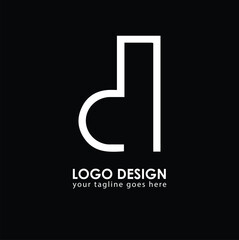 CN DN Logo Design, Creative Minimal Letter DN CN Monogram