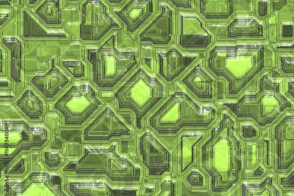 Poster amazing lime web computer pattern digitally drawn texture illustration
