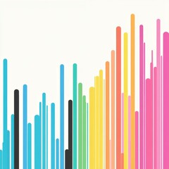 Obraz premium Abstract Colorful Vertical Lines Pattern Design