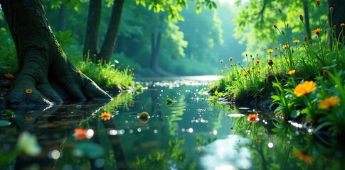 Microscopic view of phytoplankton evolution in Dnipro River during hot summer, murky, phytoplankton