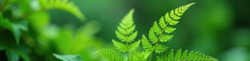Fern-like foliage emerging from a tall white plant stem, air plants, ferns, chlorophytum comosum