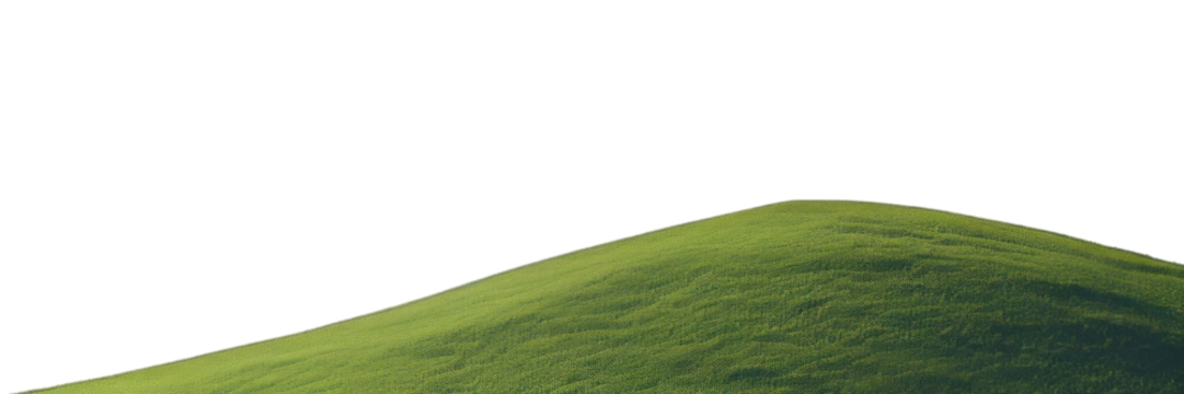 PNG Green mountain landscape sky grassland. - Powered by Adobe