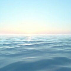 Fototapeta premium Smooth water surface with subtle ripples, texture, tranquility and fluidity