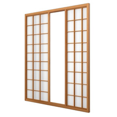 Elegant Traditional Sliding Door with Grid Patterns, Perfect for Interior Spaces, Enhancing Natural Light and Aesthetic Appeal, Ideal for Home Decor and Renovation Projects