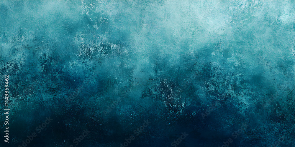 Poster Abstract ocean-like texture in shades of blue, creating a calming atmosphere.