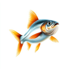 A vibrant illustration of a fish with striking colors and details, ideal for aquatic themes.