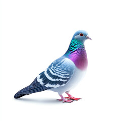 A vibrant pigeon showcasing beautiful colors and delicate features.