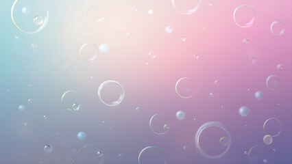 Abstract background with soap bubbles. Concept of purity, clarity, and freshness.