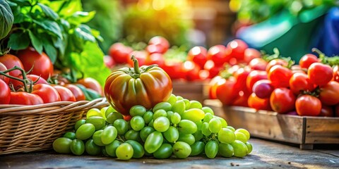 Sunlit lemons, rustic basket, vibrant greens.  A French market's simple charm.