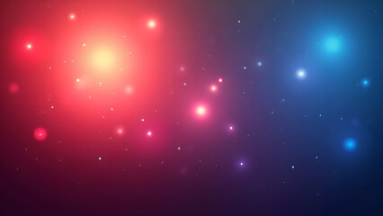 Obraz premium Abstract background with red and blue lights. Concept of space, galaxy, and universe.