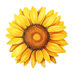 Fototapeta premium Vibrant Sunflower, Close up. Concept of Summer, Happiness, and Nature.
