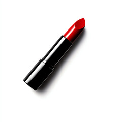 Obraz premium Vibrant red lipstick with a sleek design, perfect for beauty and makeup enthusiasts.
