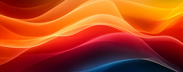 Obraz premium Abstract waves of vibrant colors flowing seamlessly in a dynamic pattern.