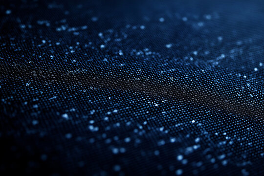 Digital encryption elegance, binary code matrix on dark blue canvas - A cybersecurity and cryptocurrency conceptual wallpaper