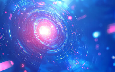 Obraz premium abstract blue technology background