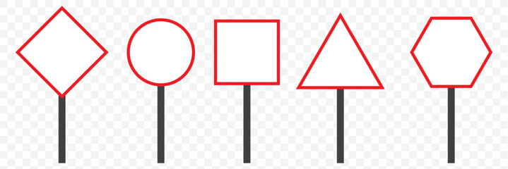 blank yellow sign. empty yellow  and black symbol on transparent. empty warning sign. eps 10.