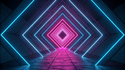 Obraz premium Ethereal Blue Light Waves and Digital Sparkles