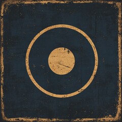 Vintage Wrestling Mat Design, Grunge Texture, Circular Arena