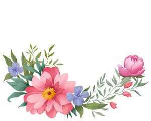 Different flowers at the bottom