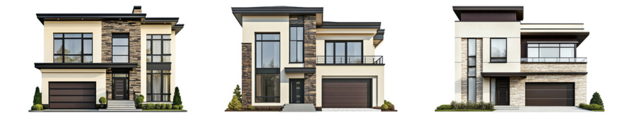 PNG Contemporary house set on transparent background