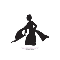 silhouette jaipong dance