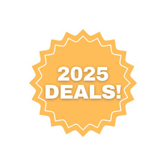 Tag sign  New Year Deals 2025