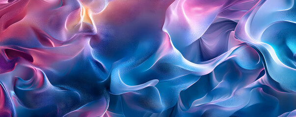 Obraz premium Abstract flowing shapes in vibrant colors create a dynamic visual experience.