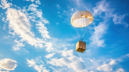 Delivery Package with Parachute