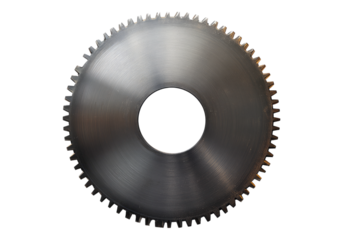 Circular steel saw blade .Transparent background .Isolated PNG