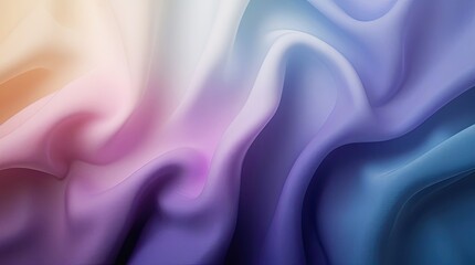 Fototapeta premium Elegant Abstract Gradient Waves in Soft Pastel Tones