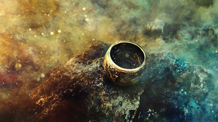 Quantum Fluctuation Mood Ring: Surreal Cosmic Scene