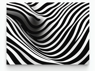 Simple blackandwhite abstract lines forming geometric shapes, modern design