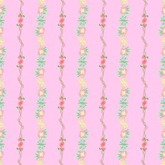 The design of a cute-colored flower background.