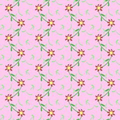The design of a cute-colored flower background.