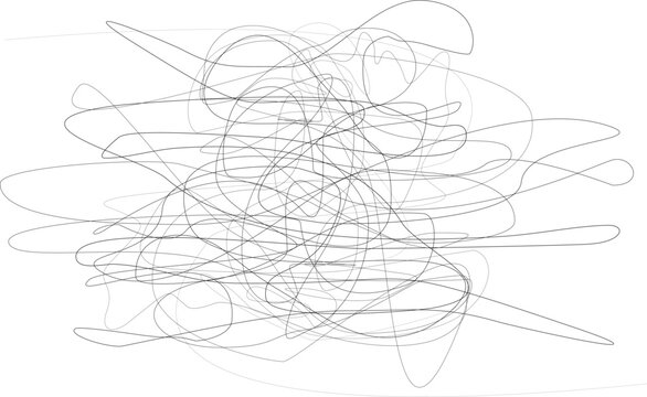 art, Grunge Random Chaotic Pen Doodle Strokes, Hand drawing scrawl sketch. Abstract scribble art, chaos doodle lines isolated, Grunge scribble overlay texture..eps