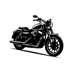 Obraz premium Motorbike silhouette vector