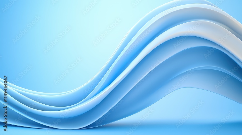 Poster abstract blue backgrounds with smooth digital blur texture, creating a modern and dynamic graphic de