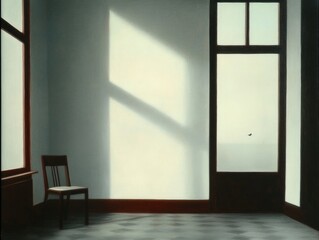 Fototapeta premium Quiet white room