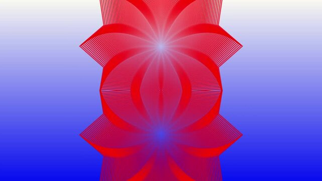 The background motif is a combination of pink lines with a repeating floral motif, fantastic. 3D animation