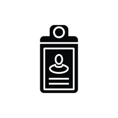high quality modern name tag icon  with minimalist design for digital and print projects