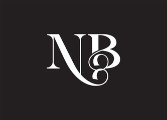 NB initial letter logo design and minimalist logo
