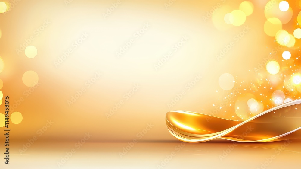Poster warm autumn gradient backgrounds with bokeh light effect, featuring soft orange and yellow hues, ide