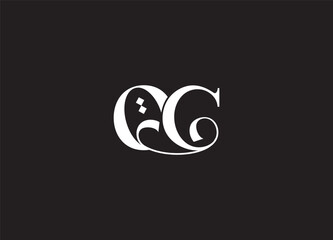 OC initial letter logo design and minimalist logo
