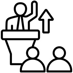 Motivational Speech Icon