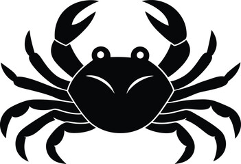 Crab Silhouette, Sea Crab Vector, Crab icon