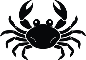 Crab Silhouette, Sea Crab Vector, Crab icon