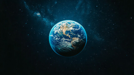 Obraz premium Earth from space: stunning view of north and south america