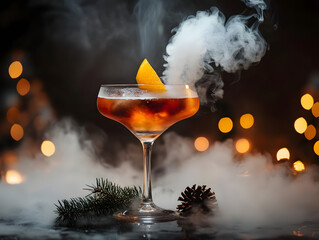 Mystic Christmas Cocktail - Smoky Holiday Drink