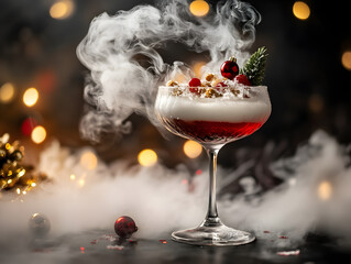Mystic Christmas Cocktail - Smoky Holiday Drink
