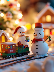 Whimsical Christmas Scene